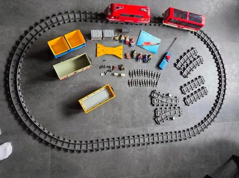 Playmobil - Uitgebreide trein set / panorama express enz, Ophalen of Verzenden, Zo goed als nieuw