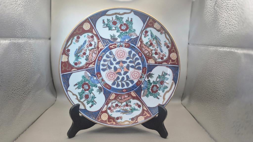 Bord van Imari poselein (24,5 cm), Ophalen of Verzenden