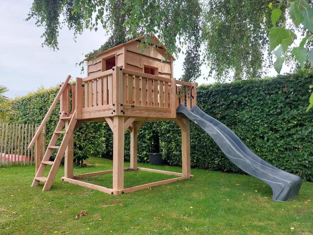 BOOMHUT BOSHUIS speeltoren speelhuis klimtoren speeltoestel, Ophalen, Nieuw, Schommel, Aanbouwonderdeel