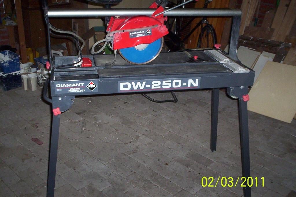 Professioneel tegel/natuurstenen zaag machine Rubi, Ophalen, Zo goed als nieuw, 70 tot 120 cm, Inklapbaar