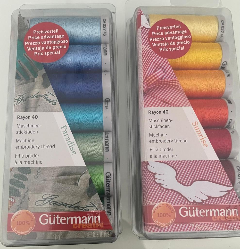 Naaimachine Gutermann borduurgarenset, Ophalen of Verzenden, Nieuw, Garen of Naald(en)