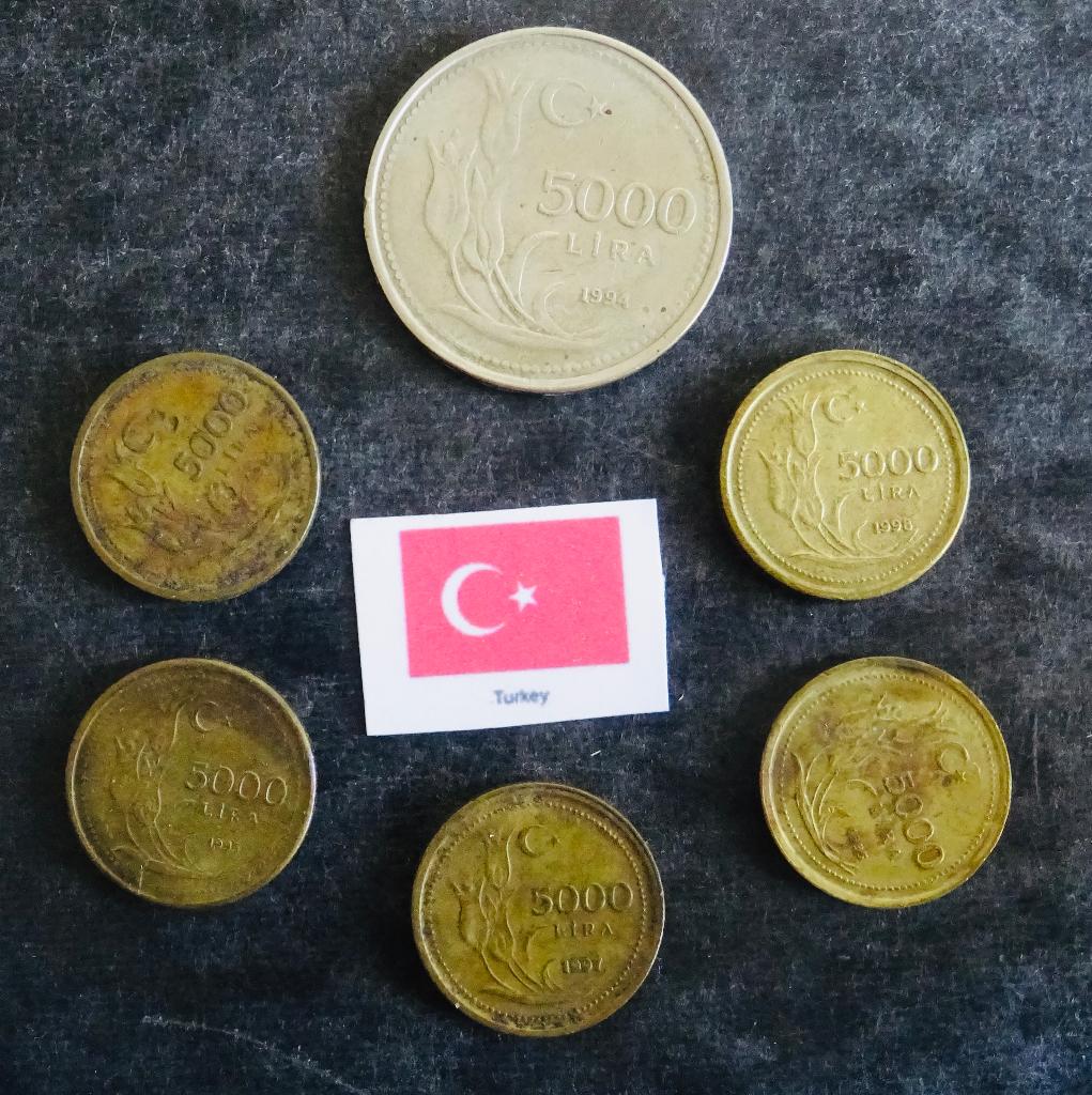 Munten Turkey, Verzenden, Midden-Oosten