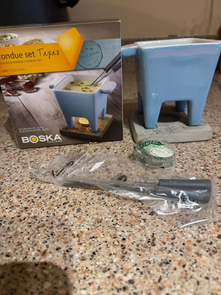 Boska Tapas Fondue Set - Nieuw in Doos- blauw, Ophalen of Verzenden, Nieuw