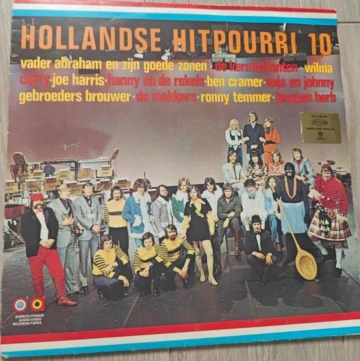 Hollandse Hitpourri 10 LP - Diverse Artiesten, Cd's en Dvd's, Vinyl | Nederlandstalig, Ophalen of Verzenden, Gebruikt, 12 inch