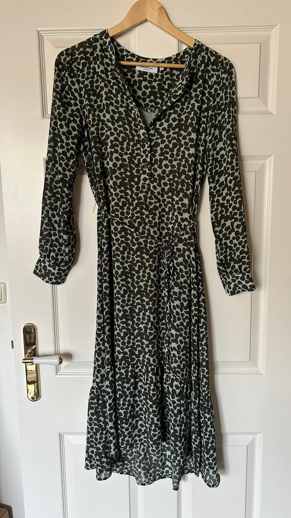 MSCH Copenhagen groen/zwarte jurk maat XS, Msch Copenhagen, Ophalen of Verzenden, Zo goed als nieuw, Maat 34 (XS) of kleiner