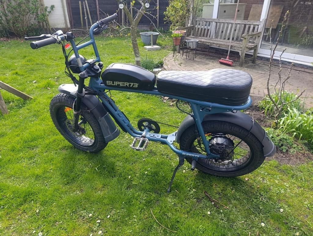Super 73 S2 Hudson Blue - Elektrische Fatbike, Overige merken, Gebruikt, Ophalen of Verzenden, Minder dan 47 cm
