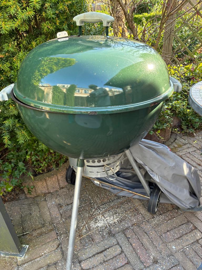Weber bbq,brikettenstarter,hoes, en accessoires, Ophalen, Gebruikt, Weber, Met accessoires
