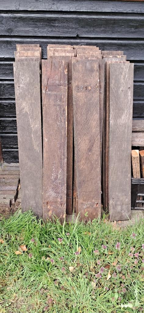 Planken terras/vlonder., Ophalen, Gebruikt, Planken, Hardhout