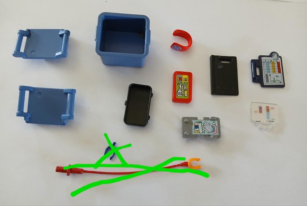 Playmobil onderdelen ziekenhuis en ambulance, Ophalen of Verzenden, Zo goed als nieuw, Los playmobil