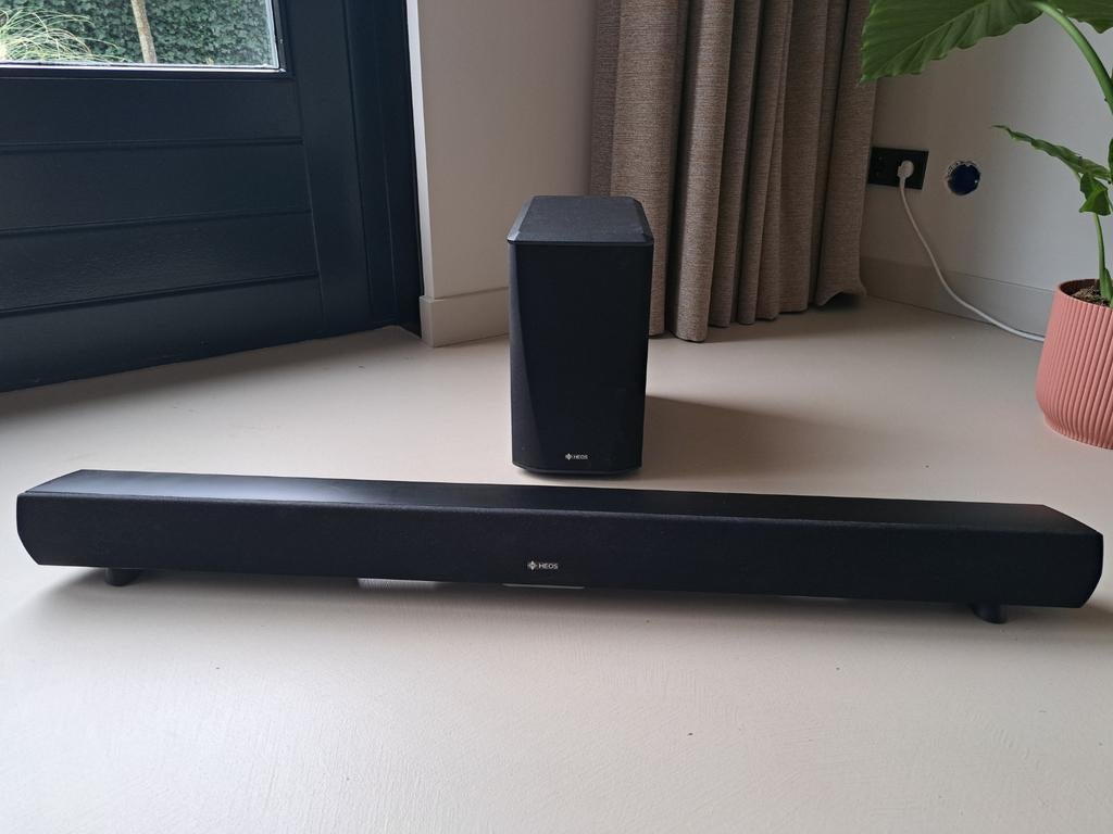 Heos by Denon Soundbar met Subwoofer, Audio, Tv en Foto, Soundbars, Ophalen, Met externe subwoofer, Gebruikt