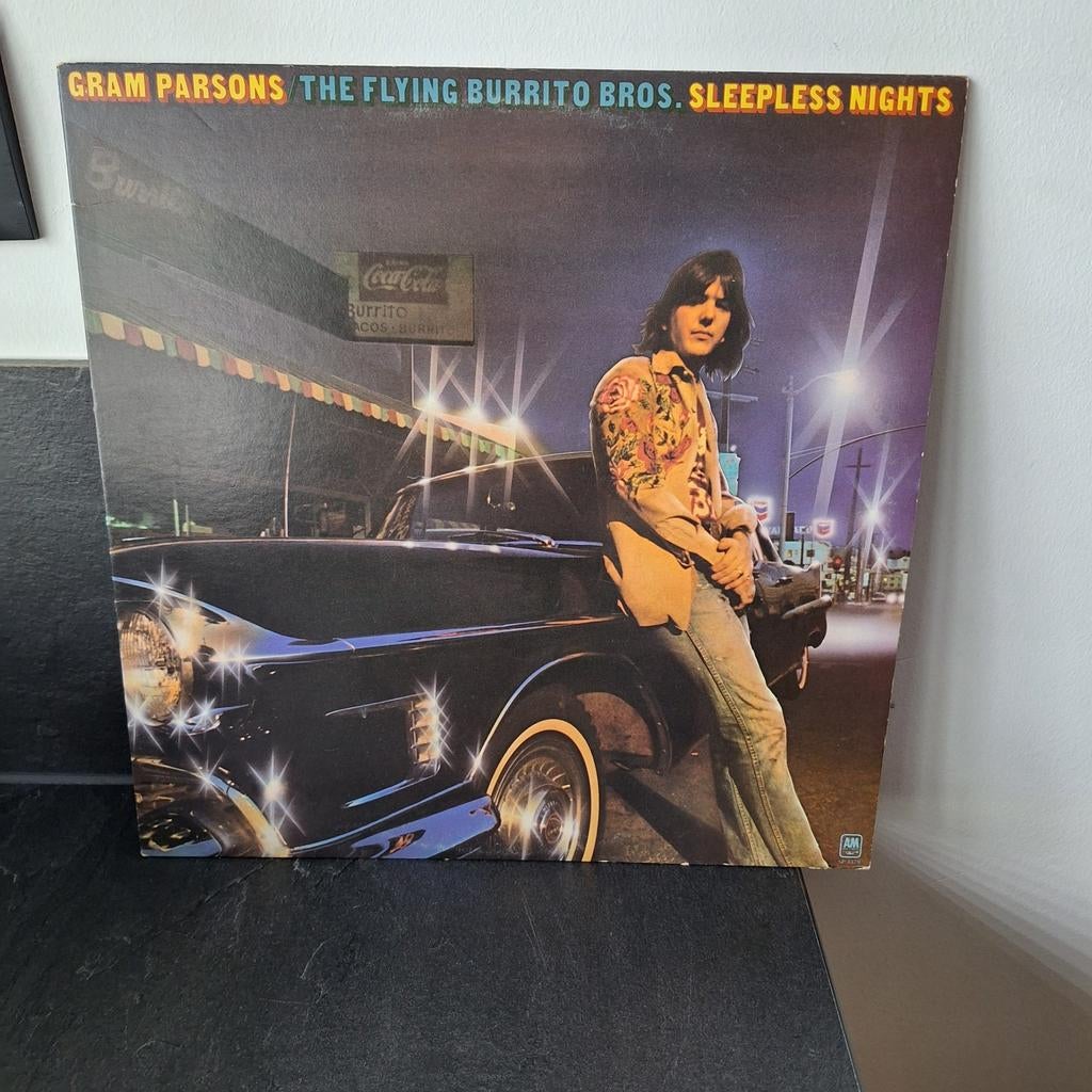 Gram parsons the flying burrito bros, sleeping nights, Ophalen of Verzenden, Gebruikt, 12 inch, Poprock