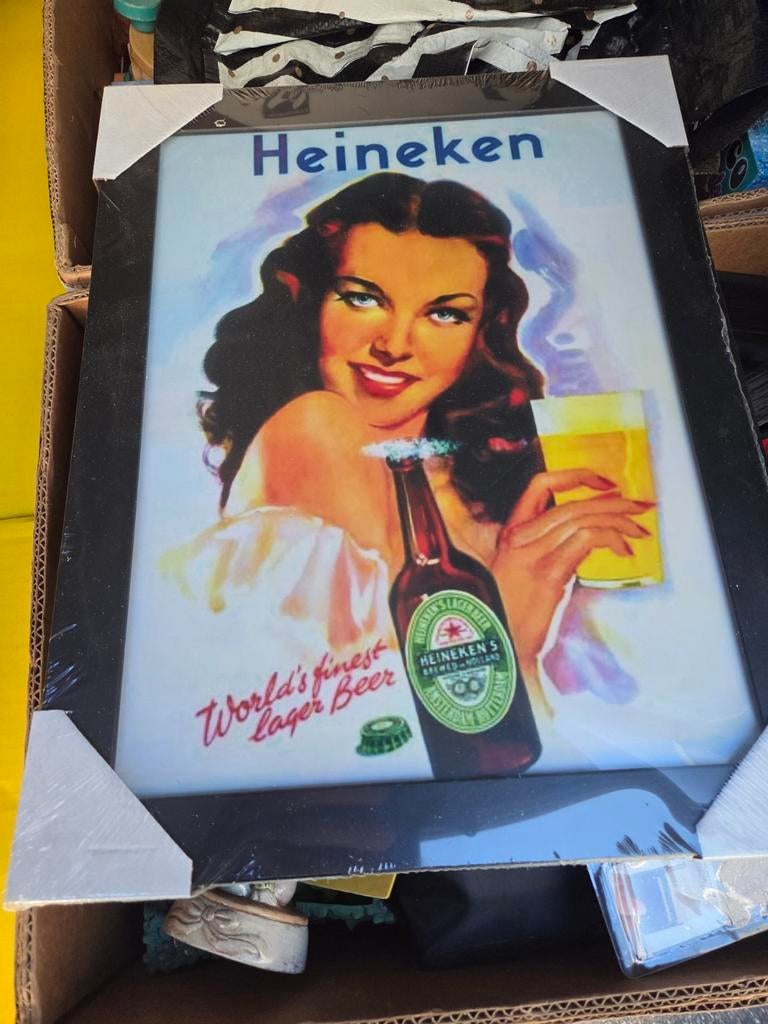 Heineken reclame foto 45x35 cm, Ophalen of Verzenden