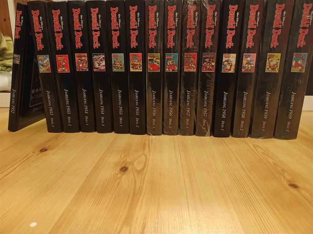 Collectie heruitgaven van Donald Duck - jaargangen 1952-1959, Meerdere stripboeken, Ophalen of Verzenden, Zo goed als nieuw, Walt Disney