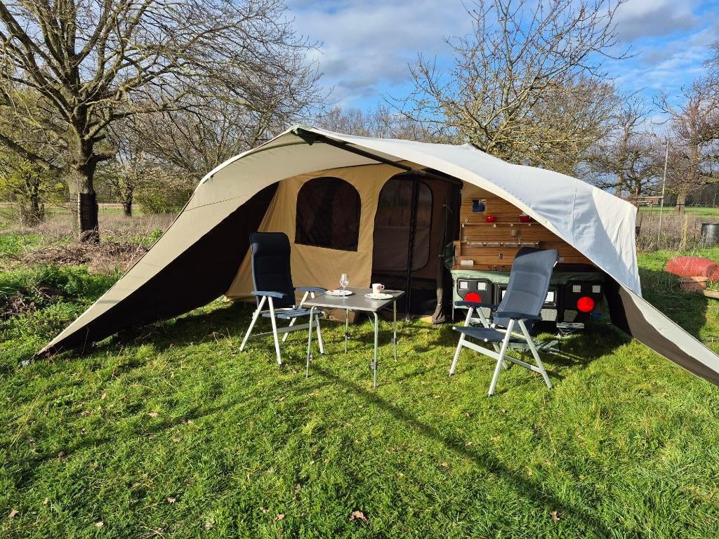 Holtkamper Aero Wind Force, bamboe keuken 2024, Caravans en Kamperen, Ophalen, Meerkleurig, Tot en met 2, Aanwezig