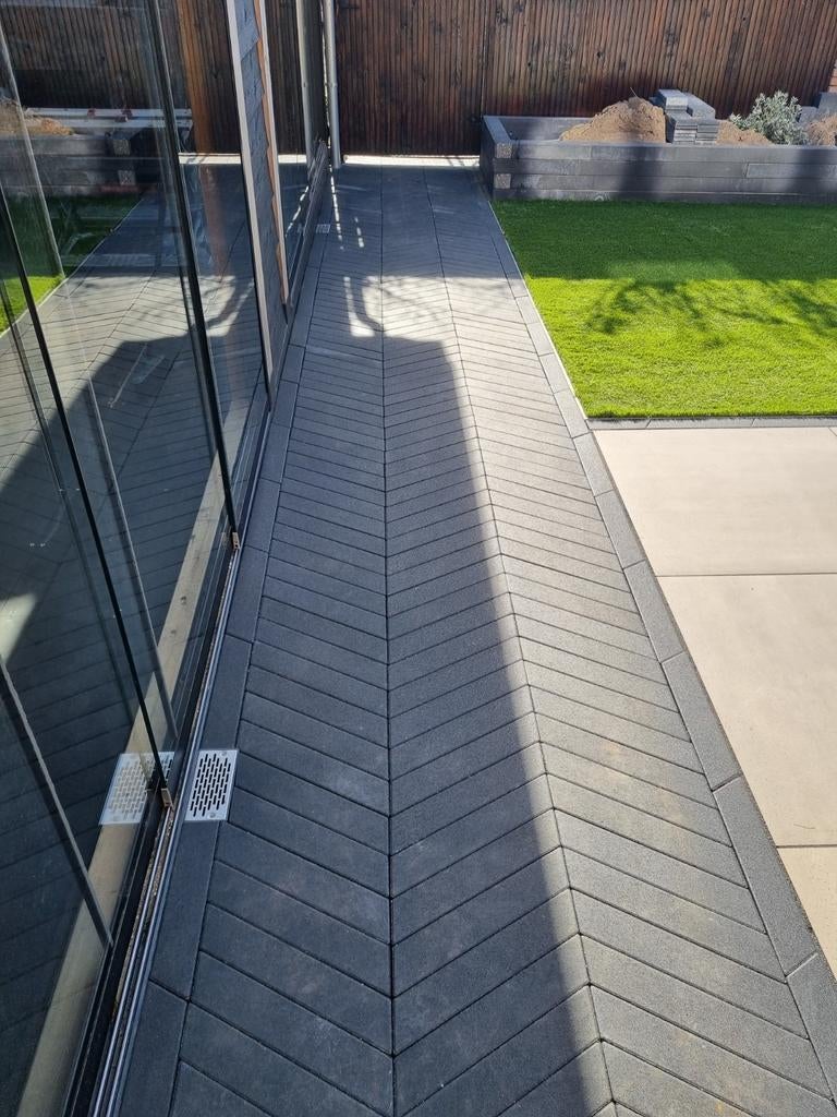 Restpartij Hongaarse Punt Tegels - Nieuwstaat, Ophalen, Overige materialen, Nieuw, Minder dan 20 cm