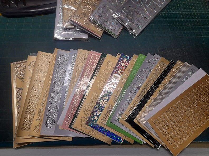 Uitverkoop tekst STICKERS 10 x 20 cm. pakjes van 30 stuks, Ophalen of Verzenden, Nieuw, Kerst, Overige typen