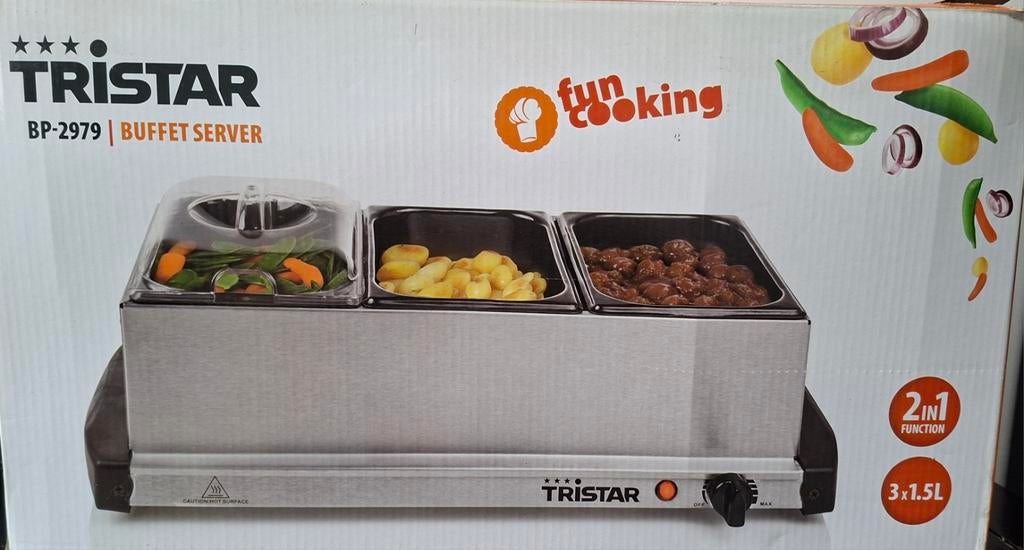 Tristar BP-2979 Buffet Server - Nieuw, doos beschadigd, Ophalen, Zo goed als nieuw