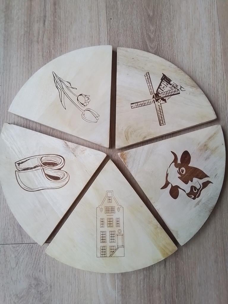 Nieuwe houten borrelplank, Huis en Inrichting, Overige materialen, Overige typen, Nieuw, Ophalen of Verzenden