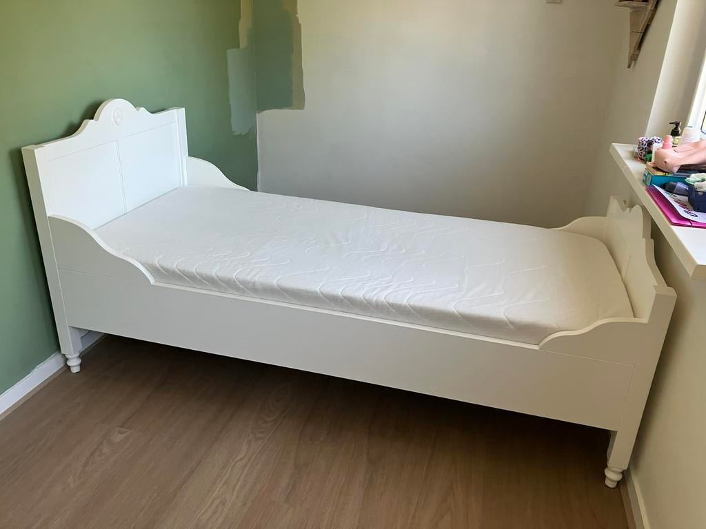 Eenpersoonsbed van Bopita, Ophalen, 85 tot 100 cm, Zo goed als nieuw, Lattenbodem
