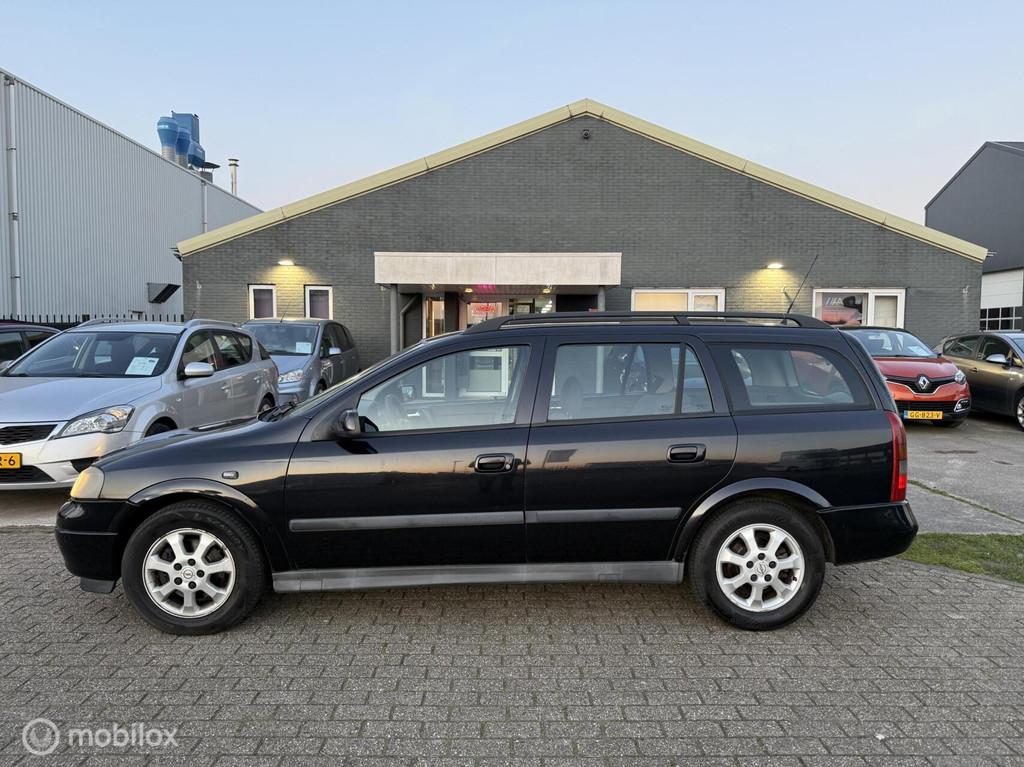 Opel Astra Wagon 1.8-16V Njoy 2003, Voorwielaandrijving, Gebruikt, Zwart, 4 cilinders