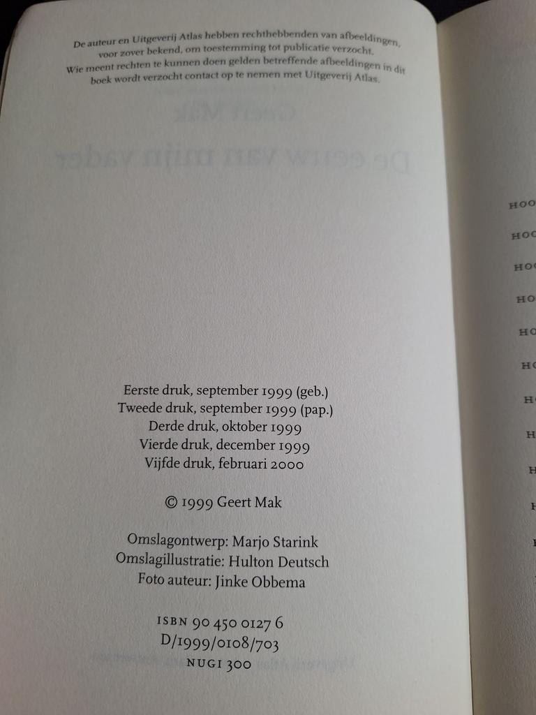 Geert Mak - De eeuw van mijn vader, Overige, Zo goed als nieuw, Geert Mak, Ophalen of Verzenden