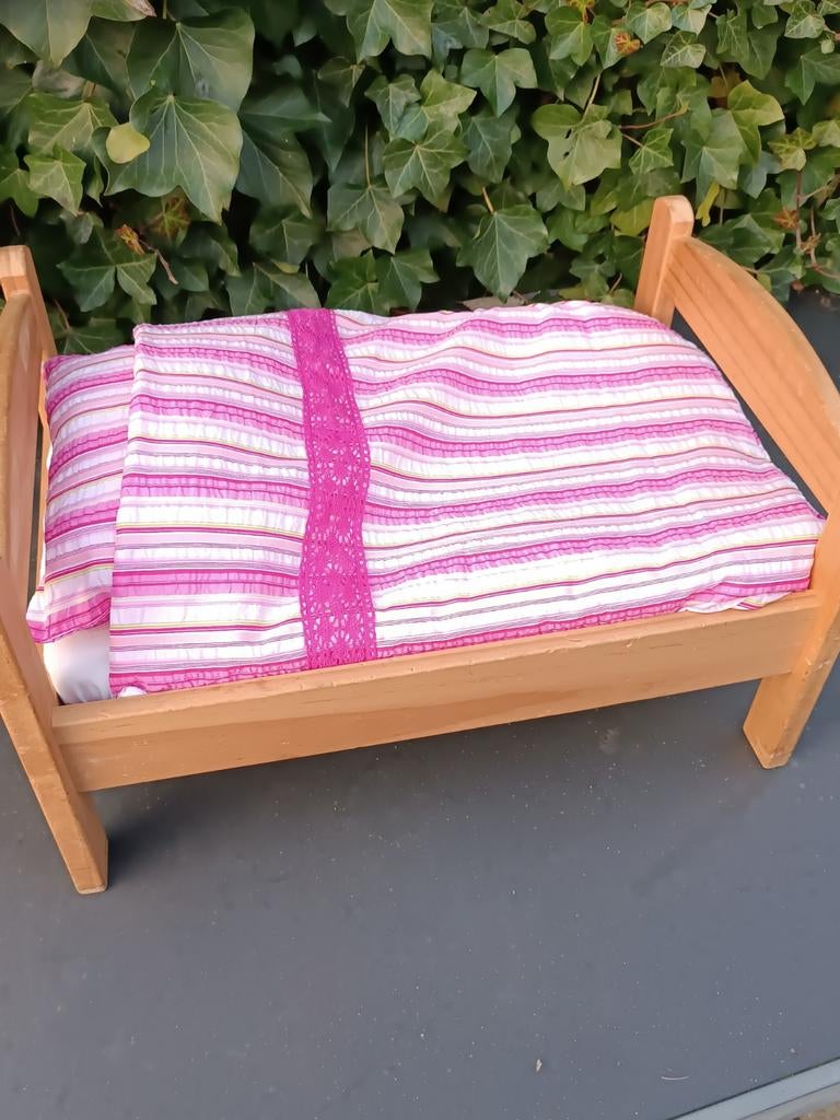 Beddengoed voor poppenbedje, dekbed met kussen, Ophalen of Verzenden, Nieuw, Babypop