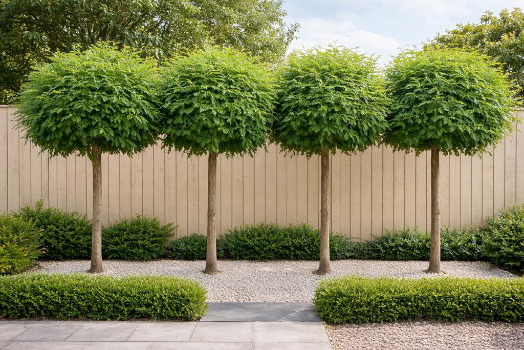 4 stuks bol accacias, Overige soorten, 100 tot 250 cm, Zomer, Ophalen