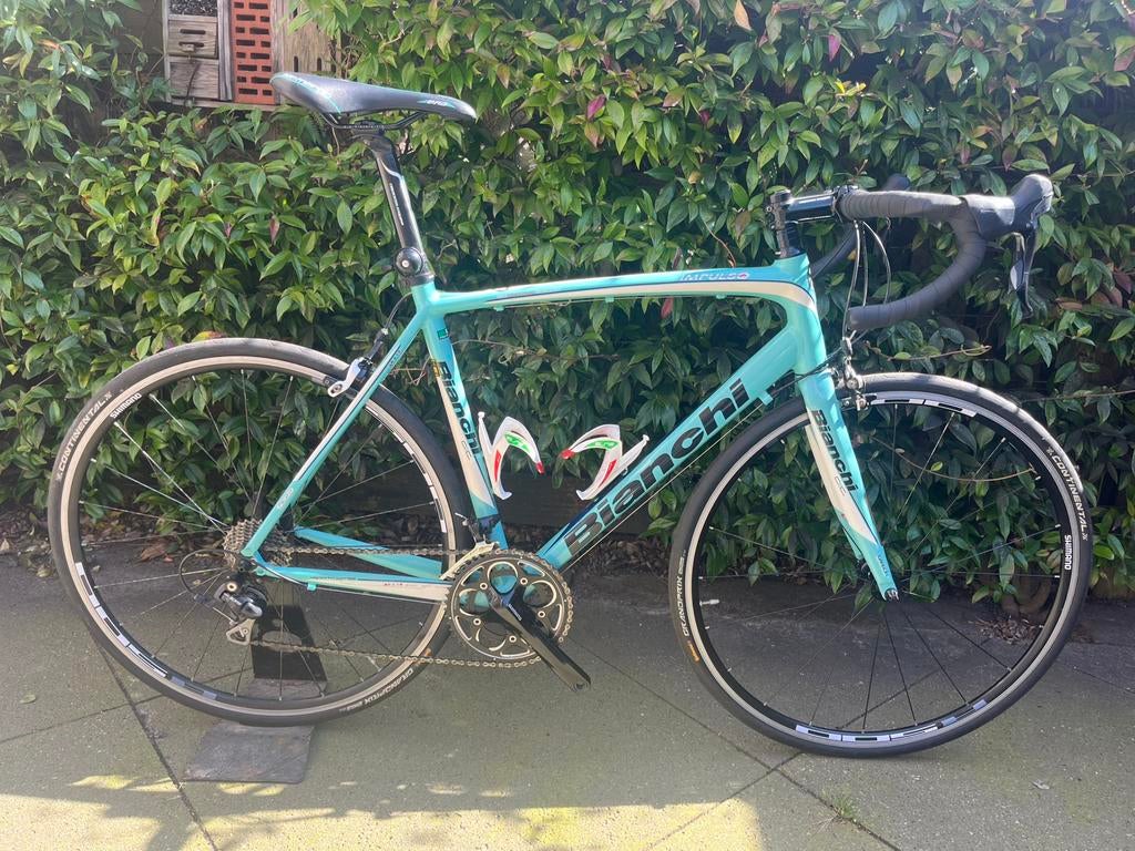 Racefiets Bianchi te koop, Fietsen en Brommers, Fietsen | Racefietsen, Overige merken, Meer dan 20 versnellingen, Aluminium, 57 tot 61 cm