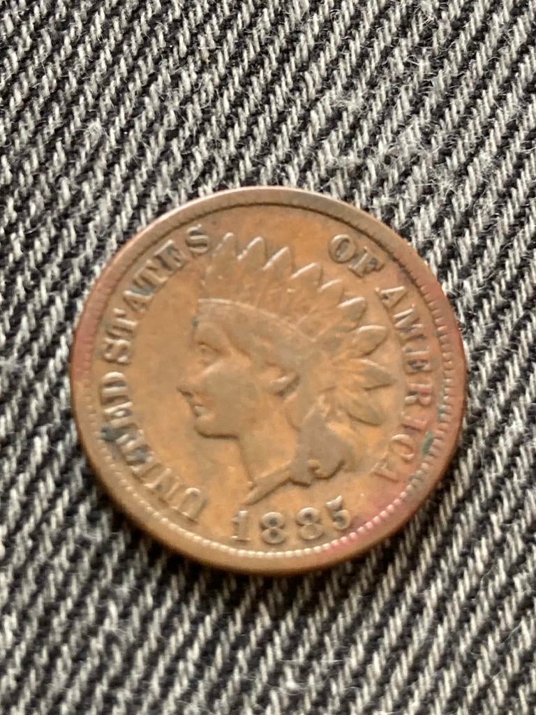 Mooie one cent 1885 Amerika., Postzegels en Munten, Munten | Amerika, Verzenden, Noord-Amerika