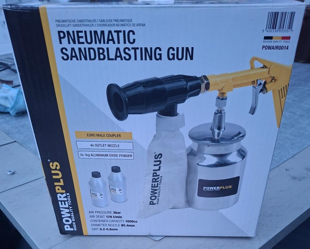 Pneumatische zandstraalset Power plus, Ophalen of Verzenden, Nieuw