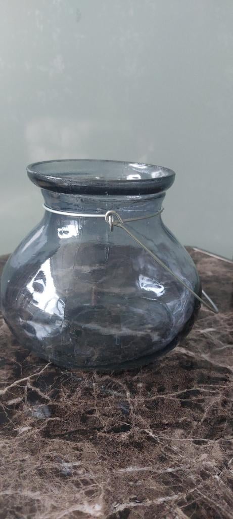 Windlicht blauw, Ophalen, Overige materialen, Gebruikt, Blauw