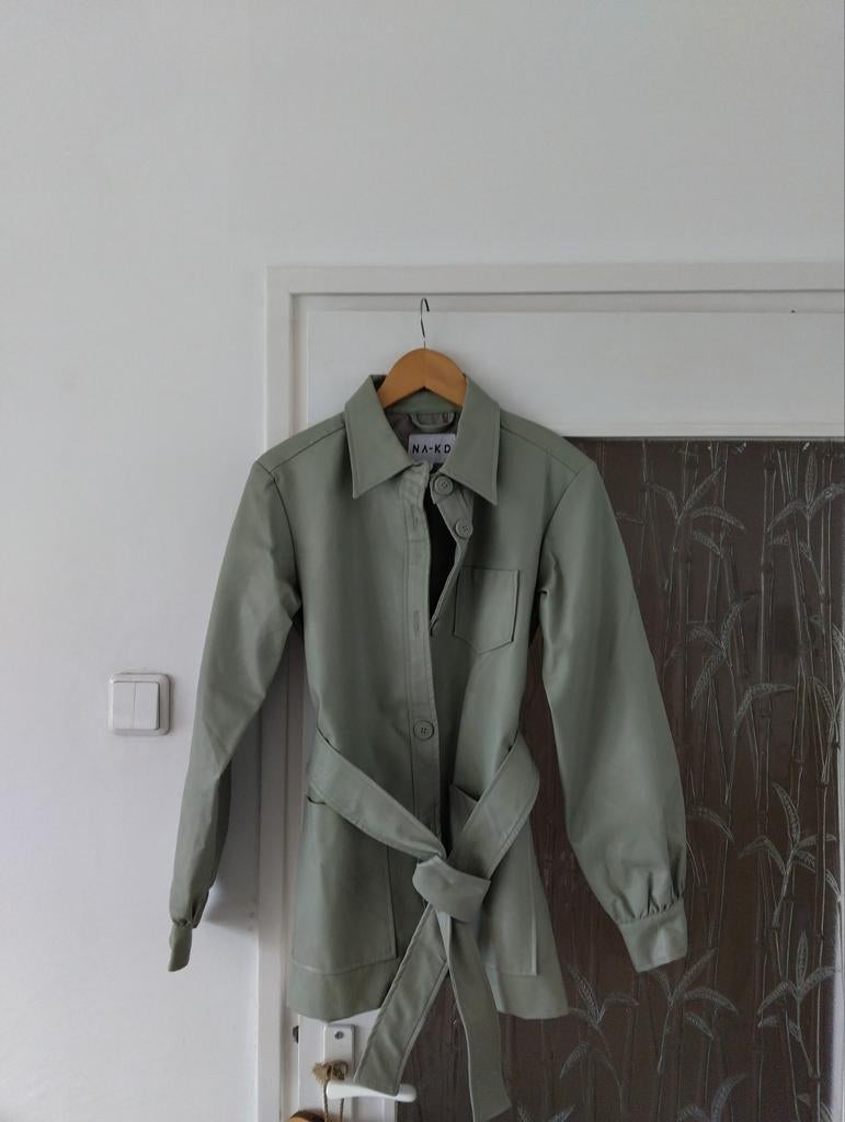 Naked imitatie leer jasje maat S, Ophalen of Verzenden, Zo goed als nieuw, Maat 38/40 (M), Zwart