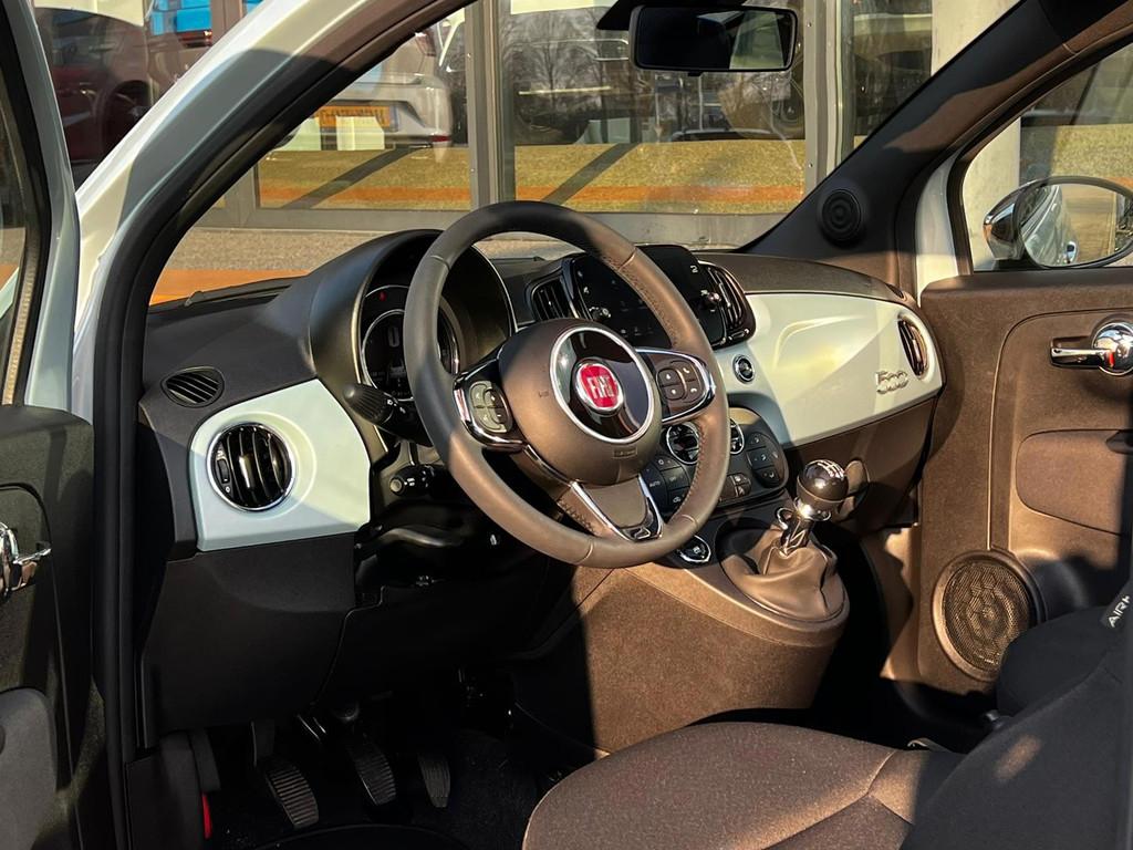 Fiat 500 C 1.0 Hybrid Dolcevita / OPEN DAK / CRUISE CONTROL, Voorwielaandrijving, Stof, Cabriolet, Origineel Nederlands