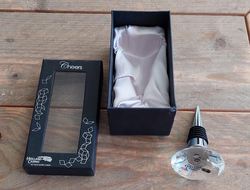 Flessenstop met kristalachtige knop, Holland Casino, Ophalen of Verzenden, Nieuw