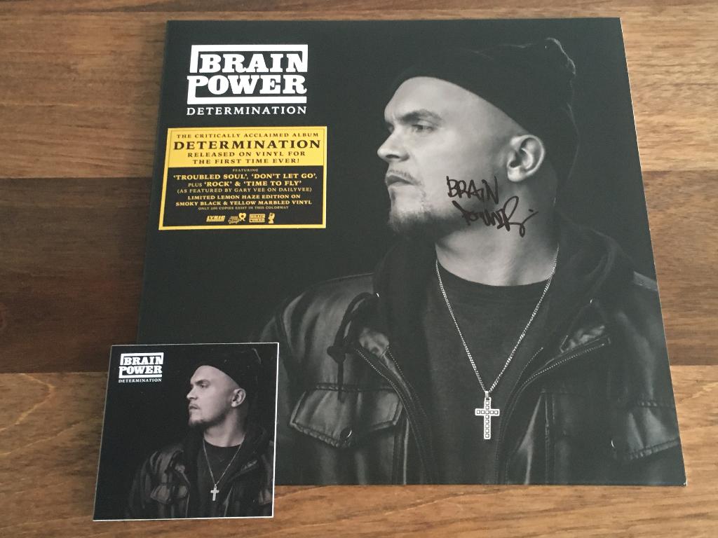 Vinyl LP Brainpower Determination YELLOW SIGNED RSD 2022 NEW, Ophalen of Verzenden, Nieuw in verpakking, 12 inch, Rap of Hip Hop