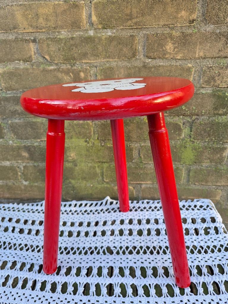 Melkkrukje, Ophalen of Verzenden, Gebruikt, Rood, Hout