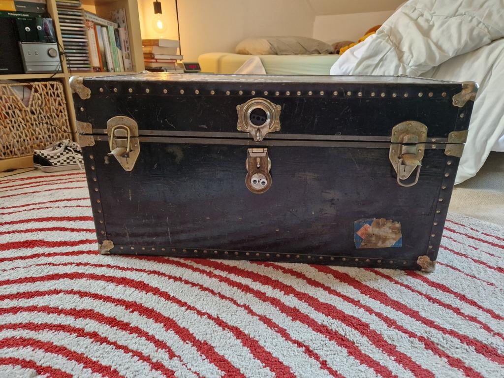 Dekenkist / hutkoffer / oude kist, Huis en Inrichting, Woonaccessoires | Kisten, Minder dan 50 cm, Gebruikt, 50 tot 100 cm, Ophalen of Verzenden