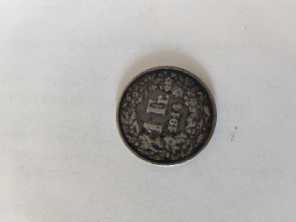 Zwitserse frank, Postzegels en Munten, Munten | Europa | Niet-Euromunten, Ophalen of Verzenden, Frankrijk, Zilver