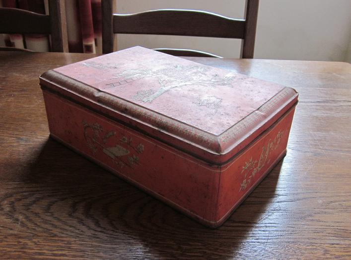 blik lonka trommel blikken doos winkelblik toffeeblik winkel, Ophalen of Verzenden, Gebruikt, Overige, Overige merken