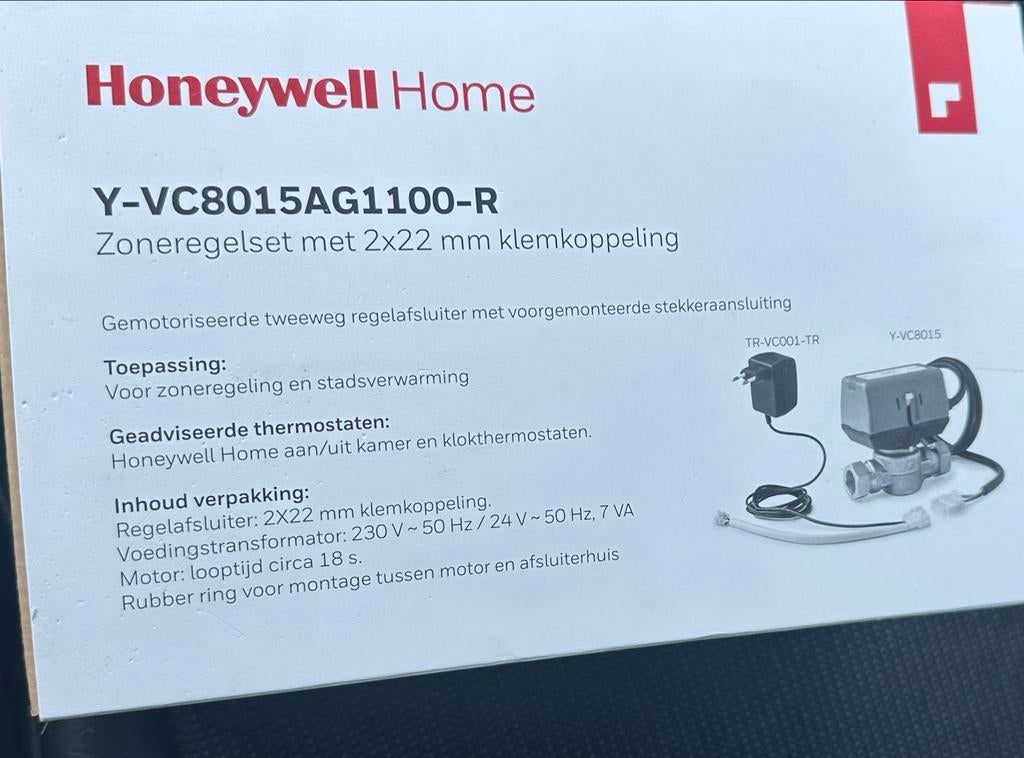 Honeywell Home Y-VC8015AG1100-R Zoneregelset, Ophalen of Verzenden, Nieuw