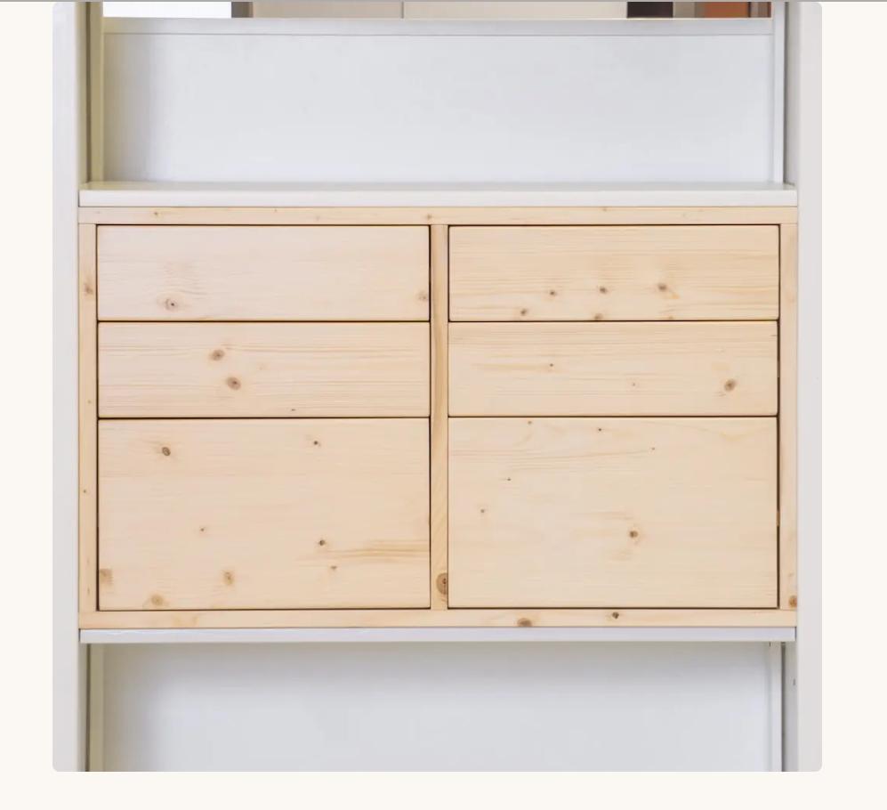 Lundis ladenblok 80x40 regulier gelakt in nette staat, Ophalen, Gebruikt