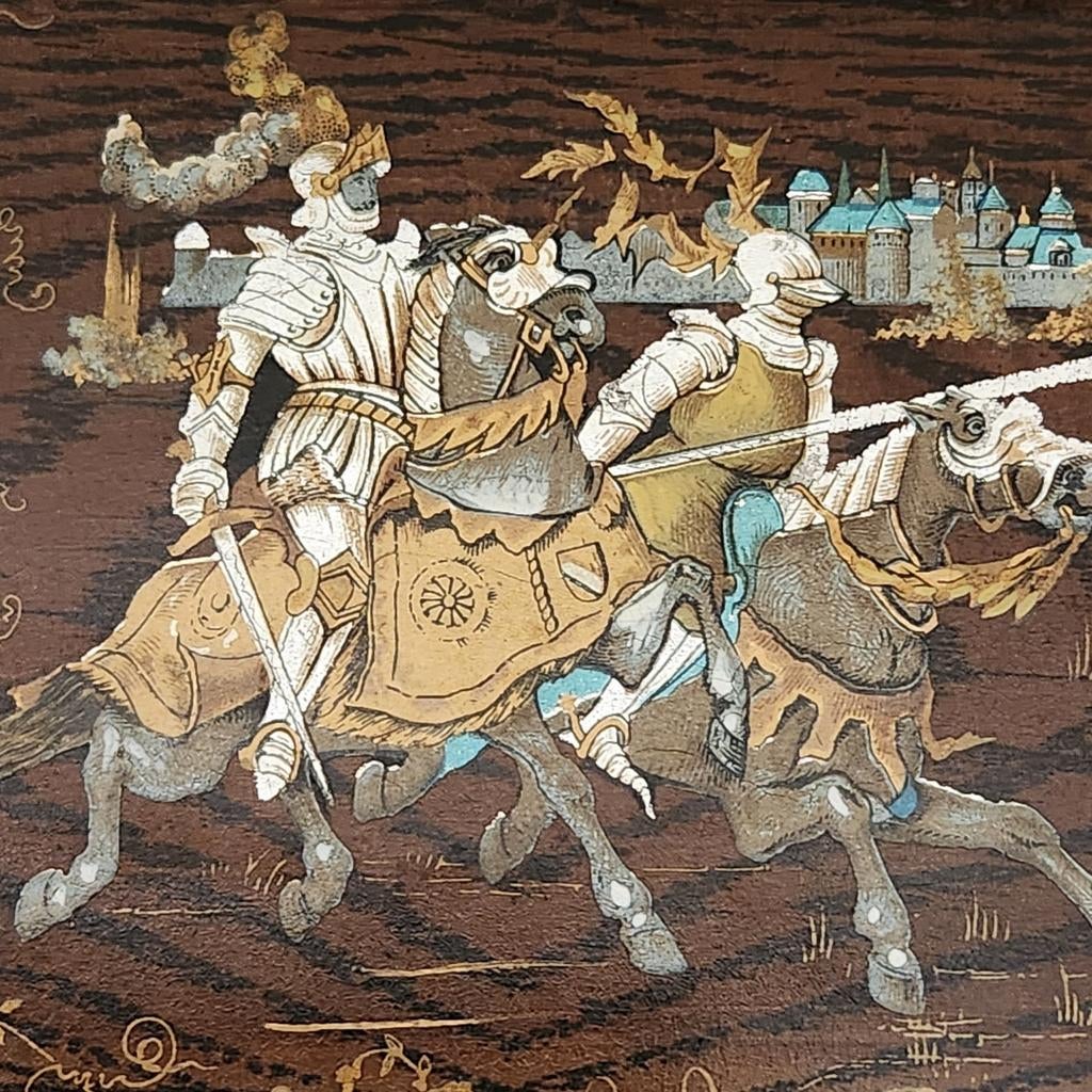 Antiek Frans papier maché postbakje, Ophalen of Verzenden