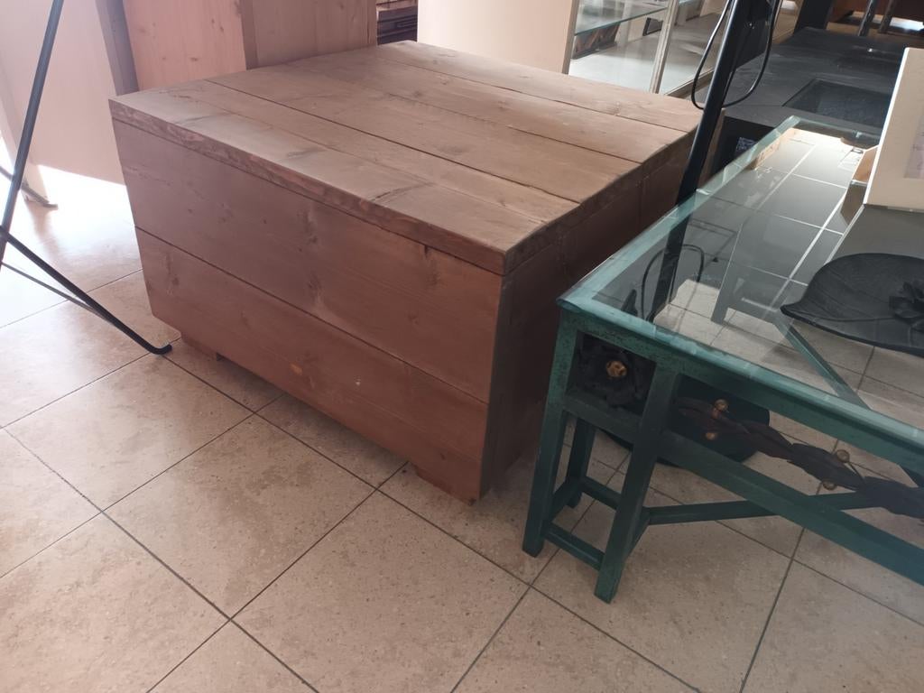 Mooie Steigerhouten Hocker., Tuin en Terras, Tuinmeubel-accessoires, Ophalen