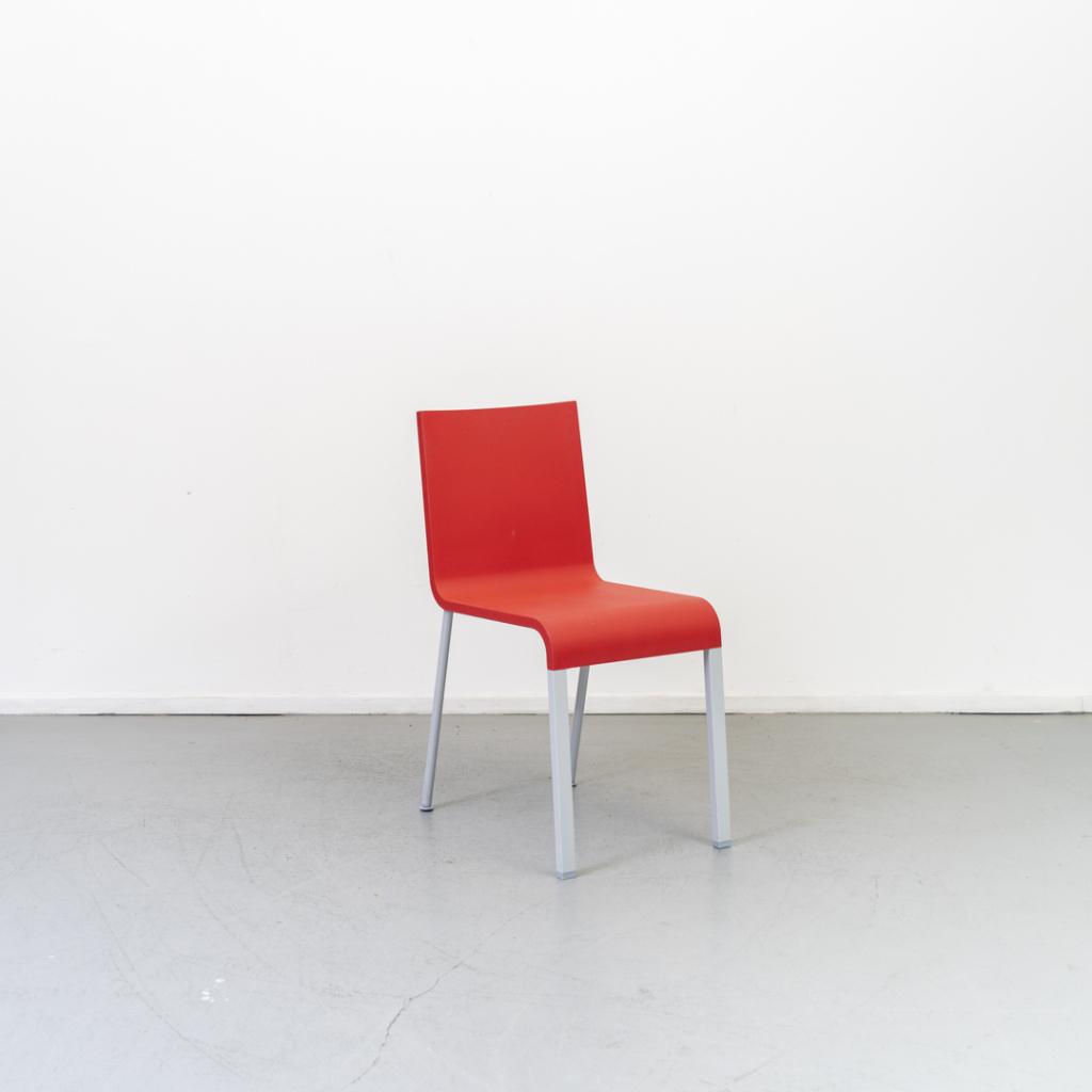 6x Vitra Maarten van Severen .03 Rood - Niet Stapelbaar, Niet ingevuld, Overige materialen, Niet ingevuld, Ophalen of Verzenden