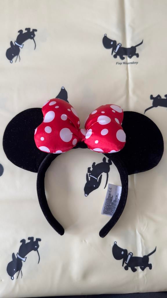 Disney Minnie Mouse Oortjes - Disneyland Paris, Ophalen of Verzenden, Mickey Mouse, Zo goed als nieuw, Overige typen