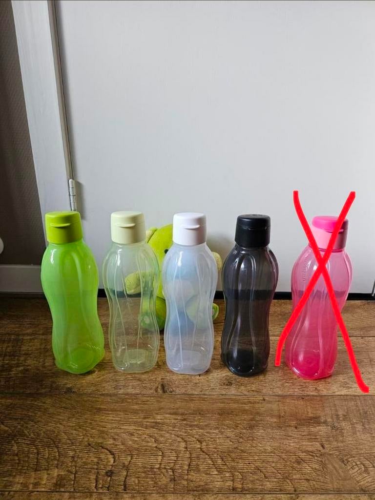 #* Tupperware nieuwe 1 liter fles sportdop, Ophalen of Verzenden, Nieuw, Groen, Beker of Kan