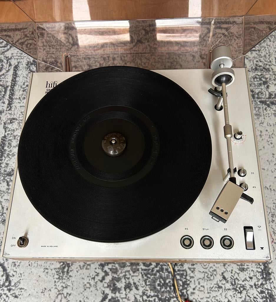 Philips Electronic 212 platenspeler, Audio, Tv en Foto, Platenspelers, Ophalen, Gebruikt, Philips