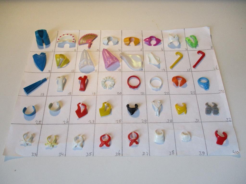 playmobil onderdelen sieraden/kleding/div, Ophalen of Verzenden, Zo goed als nieuw, Los playmobil
