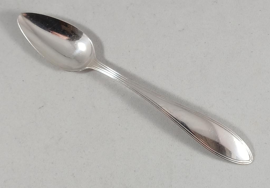 Empire zilveren theelepel antiek 1827 Amsterdam, Ophalen of Verzenden