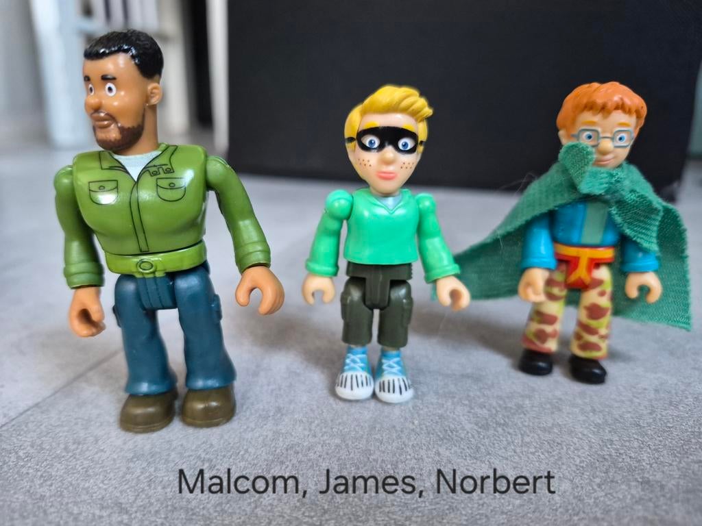 Brandweerman sam helden, Malcom, James en Norbert, Ophalen of Verzenden